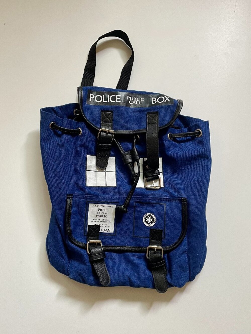 Doctor Who Tardis POLICE BOX Knapsack Backpack